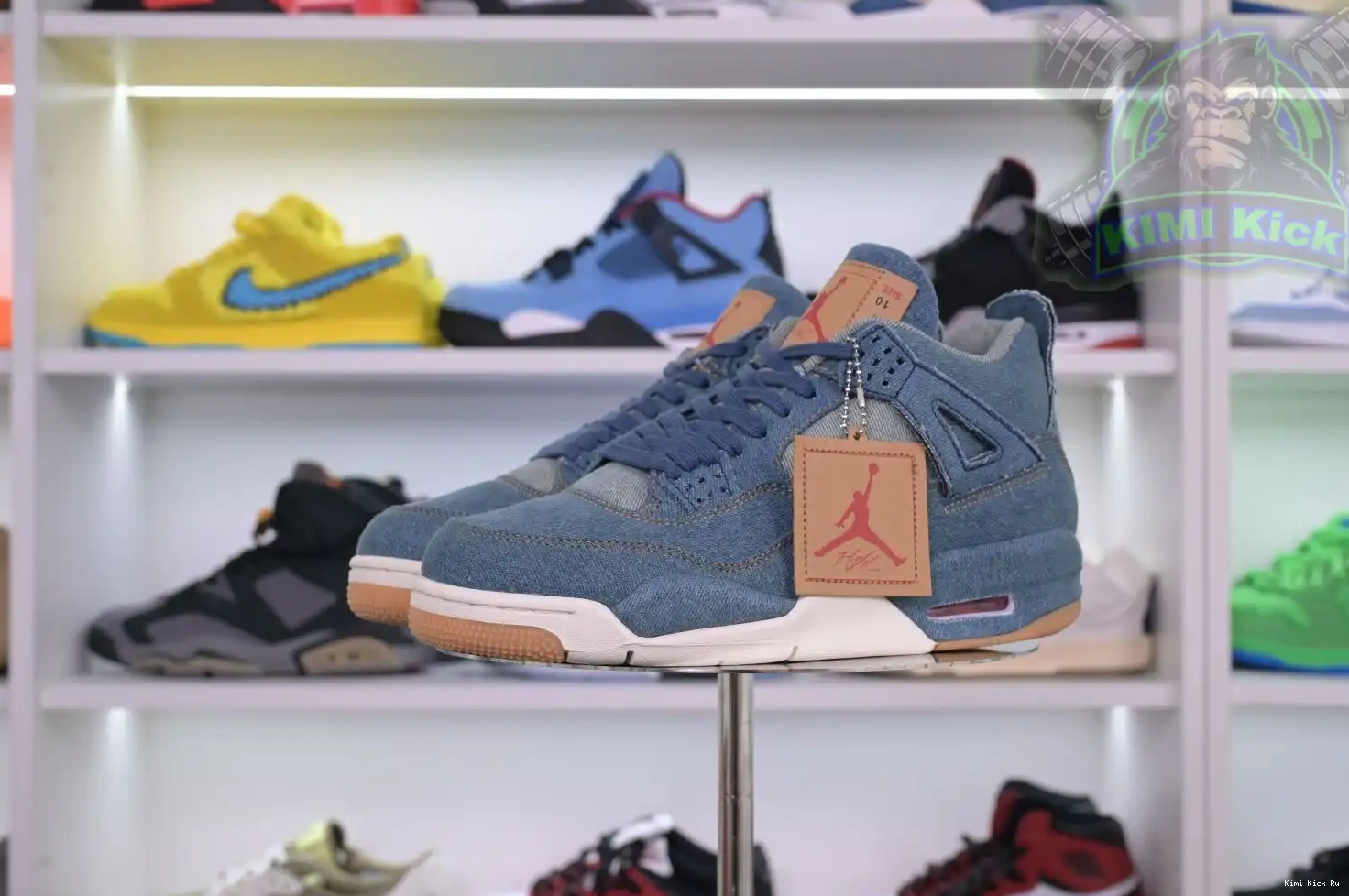 Air 4 Kimikick levis retro Jordan Jordan denim 0730